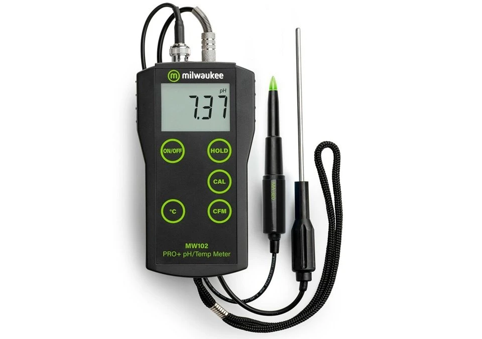 Milwaukee MW102-FOOD PRO+ 2-in-1 pH and Temperature Meter for Food