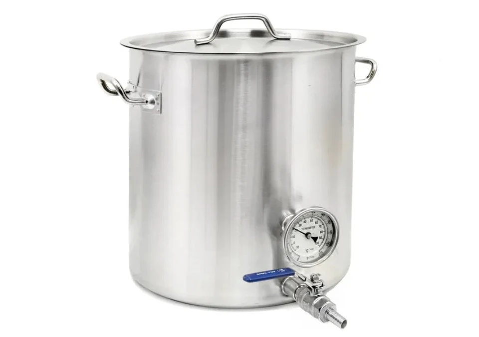 Brew Pot 20L with valve & thermometer