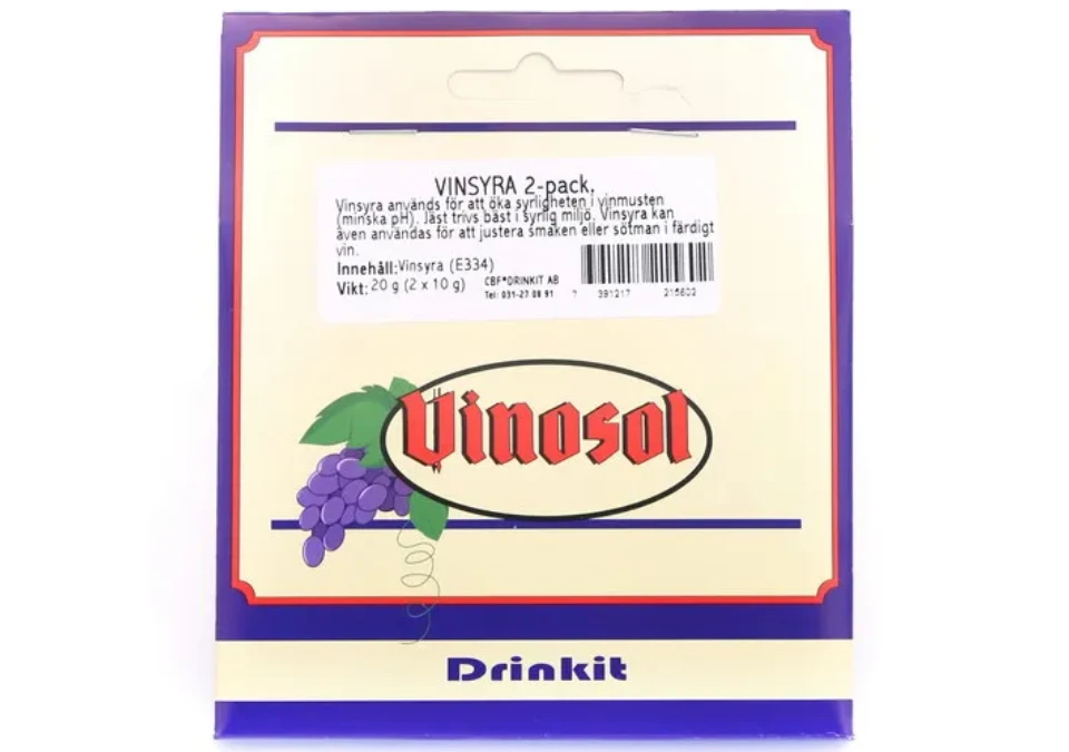 Vinosol Tartaric acid 2-pack