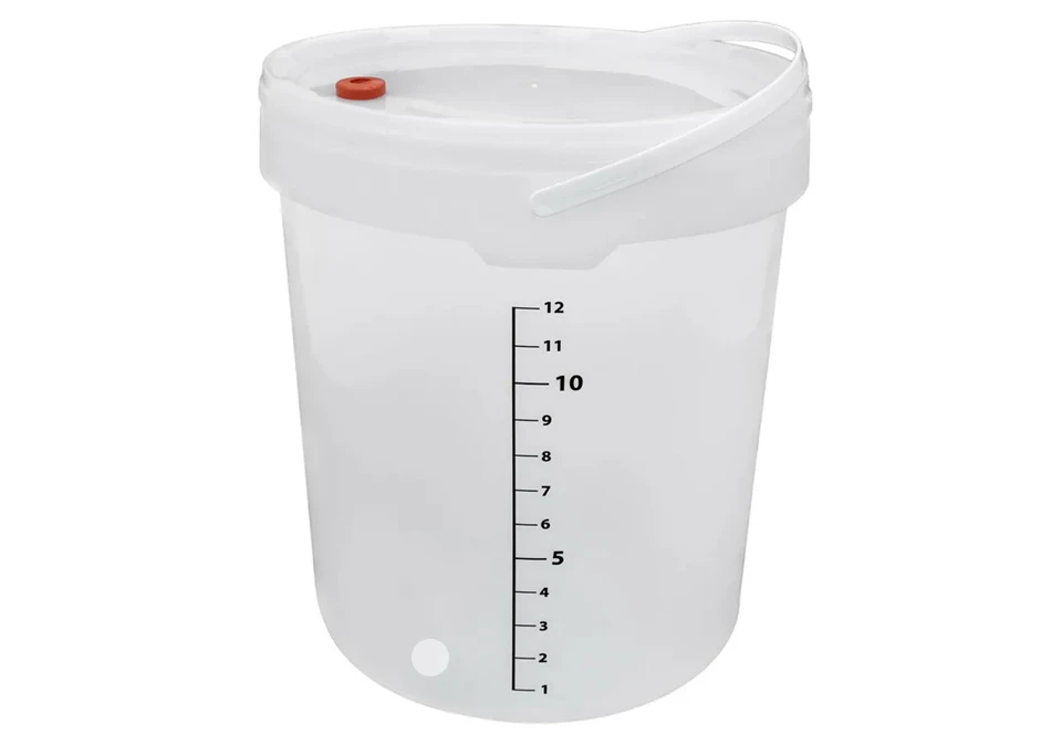Fermenter 15L with lid and tap hole